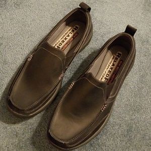 Men's as 11.5 Sketchers blk dress shoes